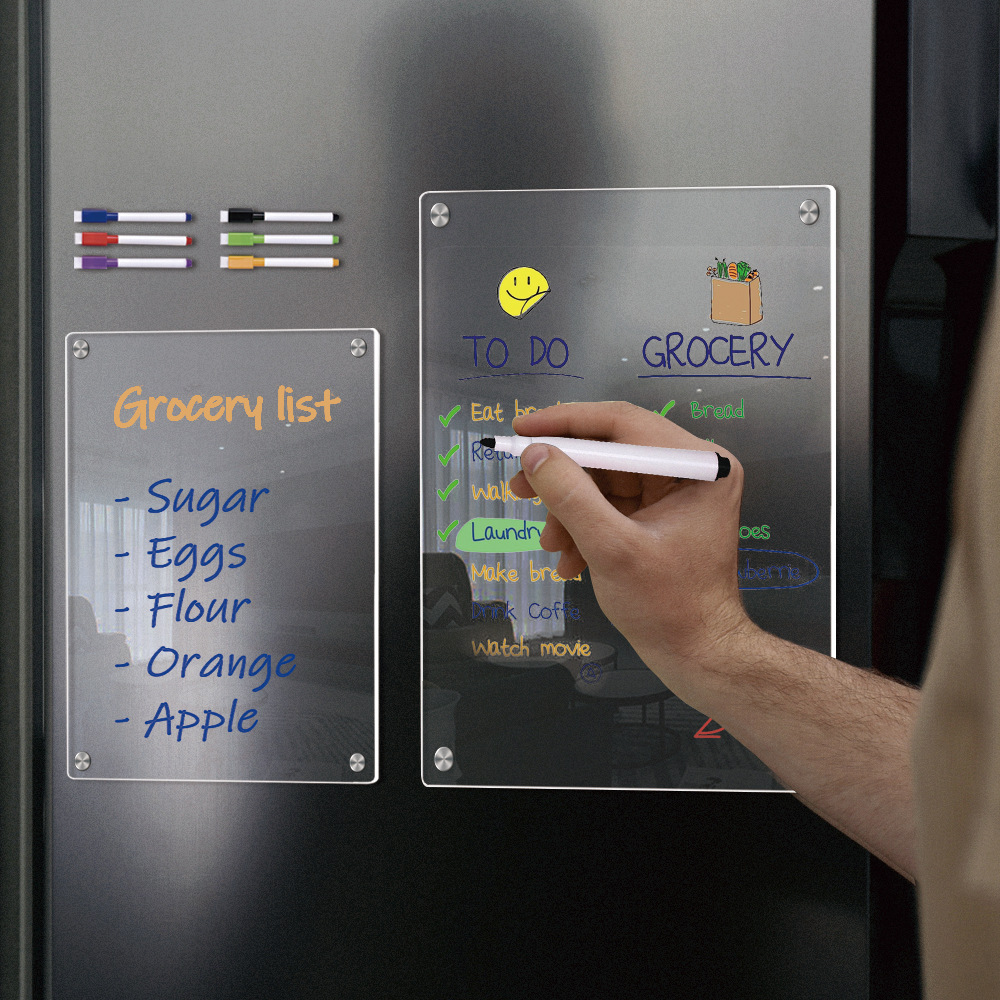 Baby Food Schedule - Acryl magnetisch wekelijks menubord voor keuken,