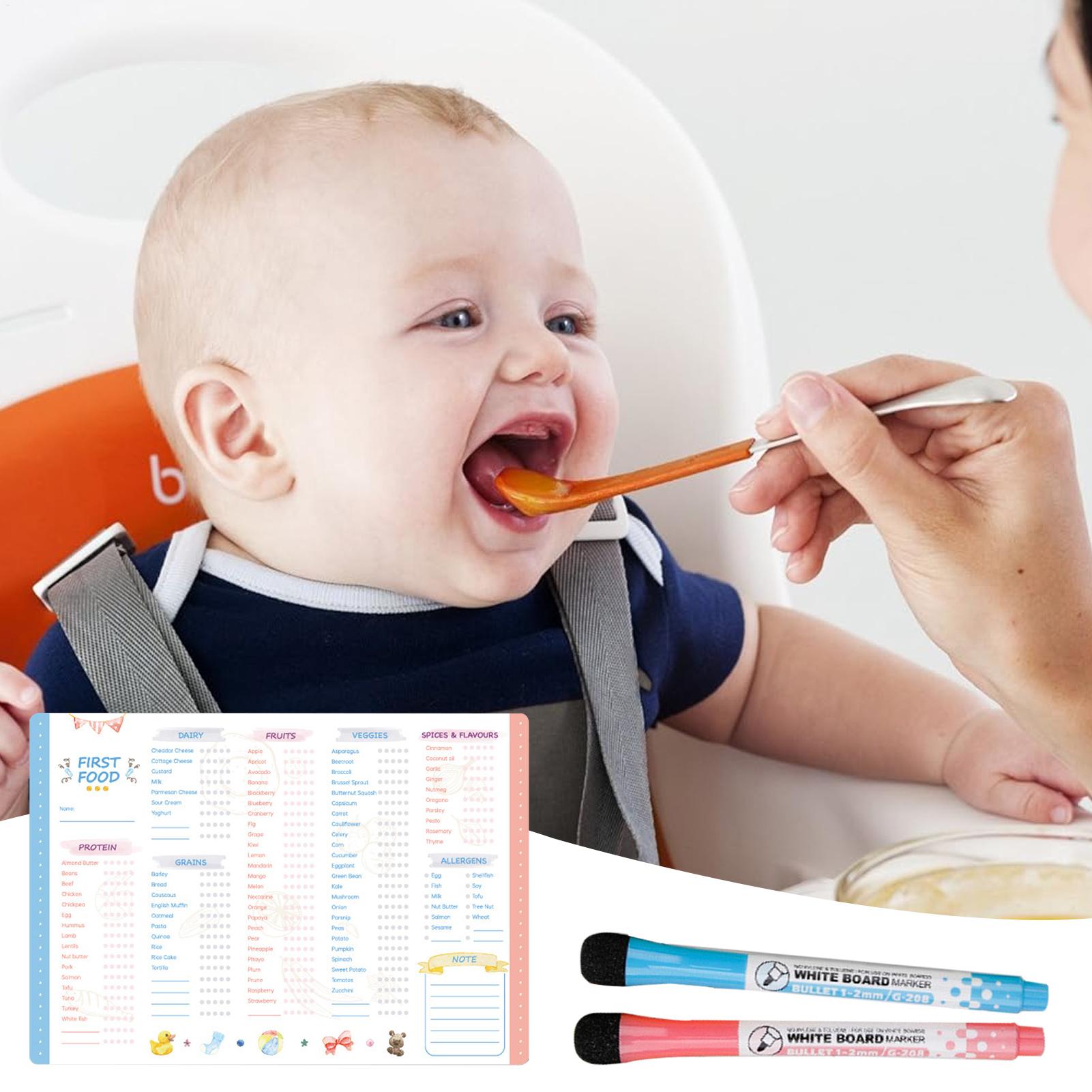 Baby Food Schedule - Magnetische checklist voor babyvoeding, uitwisbare tabel