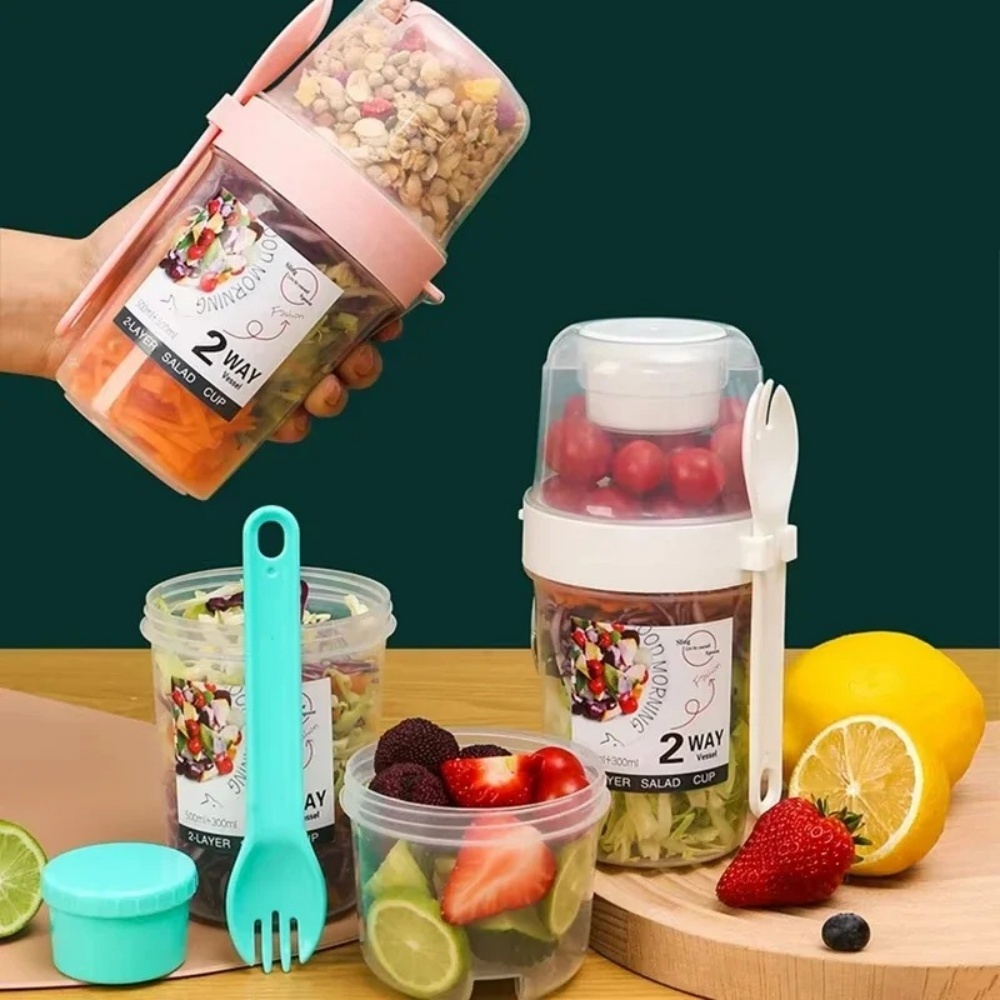 Baby Food Oatmeal - Draagbare Salade Cup Ontbijt Cup Voedsel
