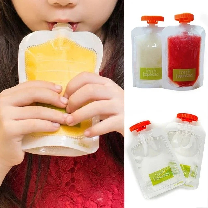 Puree Baby Food - 10 stuks babyvoeding en sapdoos anti-extrusie