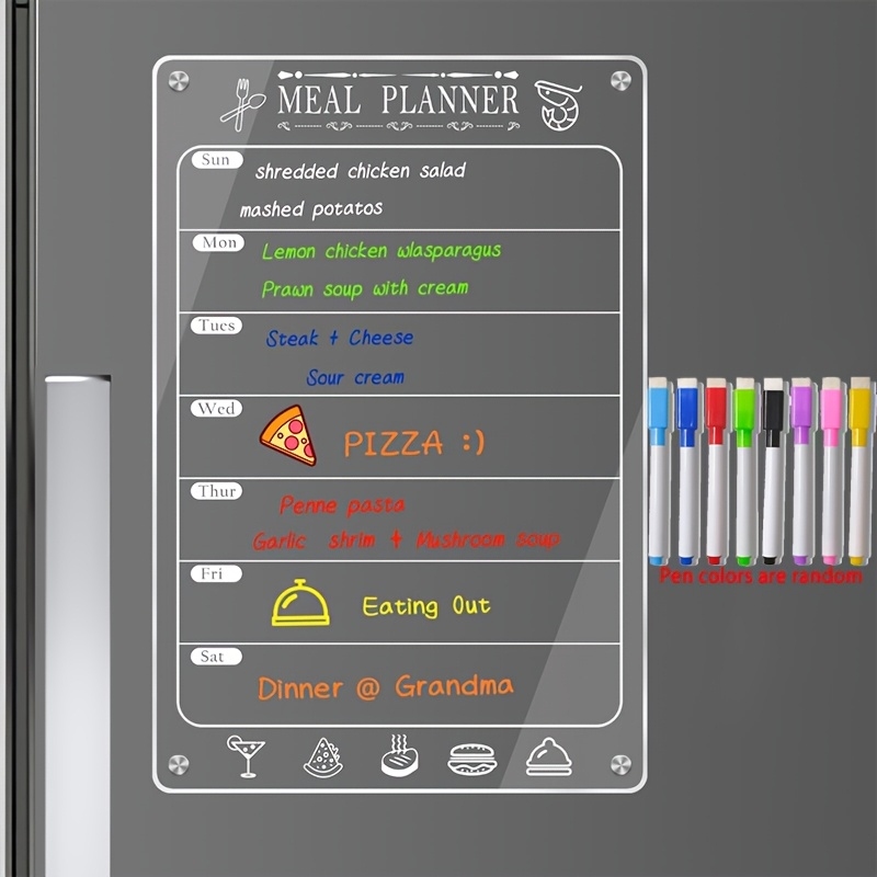Baby Food Schedule - Acryl menu bord voor de keuken,