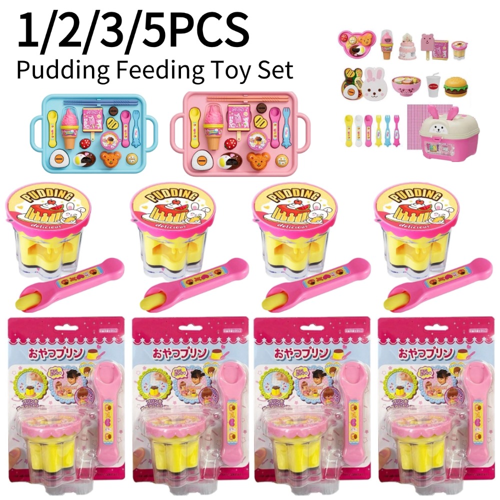 Baby Food Doll - Fantasiespel Pudding Voeden Speelgoedset met Magische