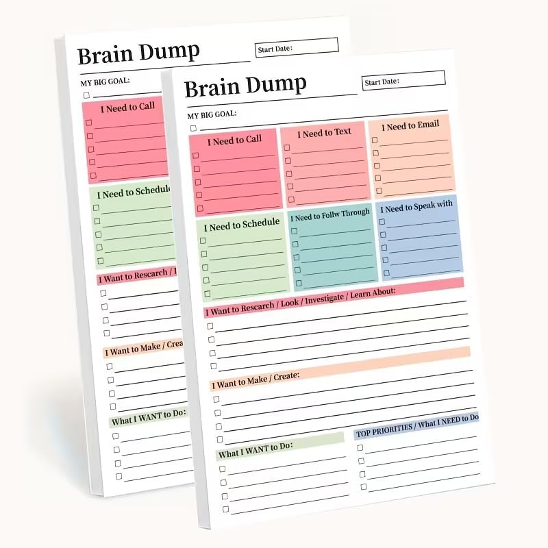 Baby Food Schedule - 50 pagina's Brain Dump Tear-Off To