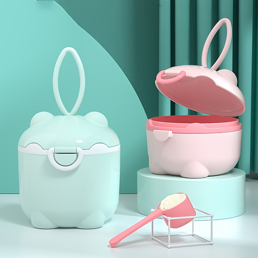 Puree Baby Food - 1 st draagbare vierlaagse melkpoederdoos, melkpoedercontainer,