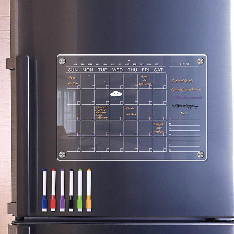 Baby Food Schedule - 1 Stuk Helder Acryl Magnetische Wekelijkse
