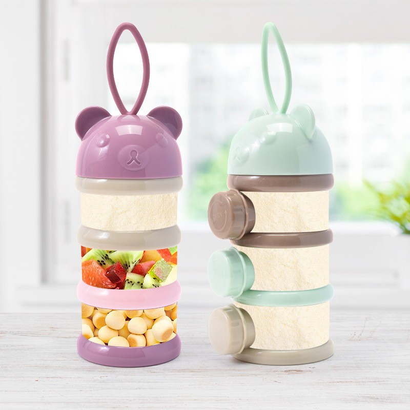 Snack Container Travel - 3/4 lagen beer babymelkpoedercontainer, draagbare, onafhankelijke