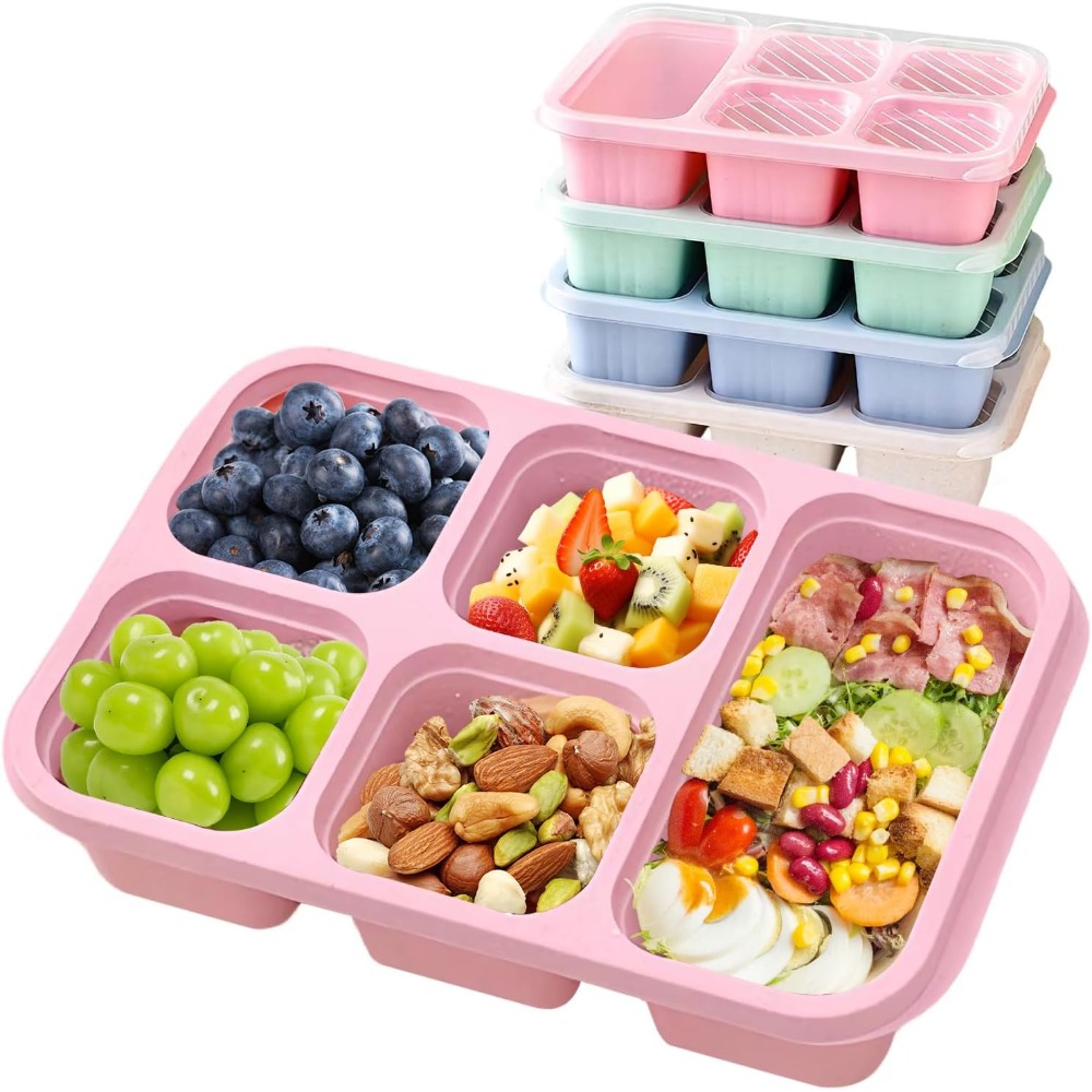 Snack Container Travel - Bento Lunchbox met herbruikbare 5-compartimenten Bento