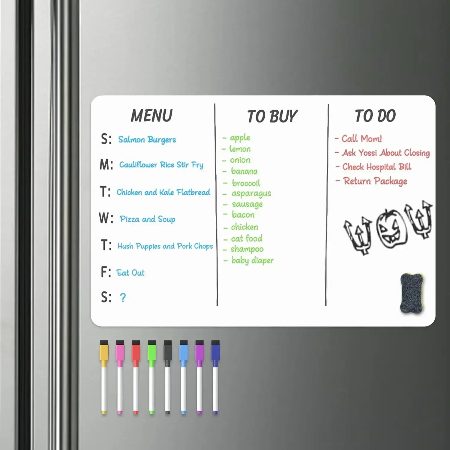 A2-formaat magnetisch whiteboa - Baby Food Schedule recensie en prijs