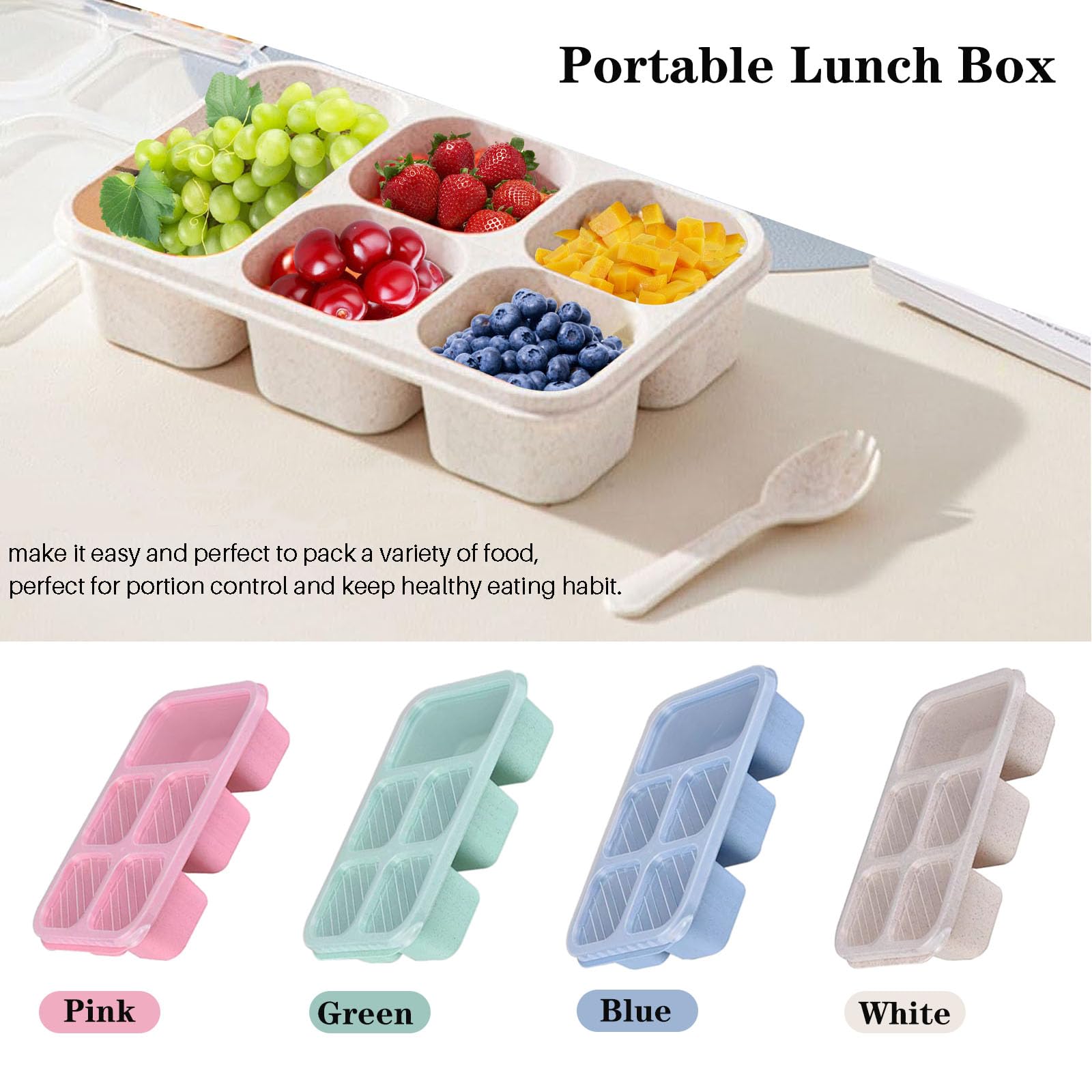 1PC, Bento-lunchbox, geschikt  - Snack Container Travel recensie en prijs