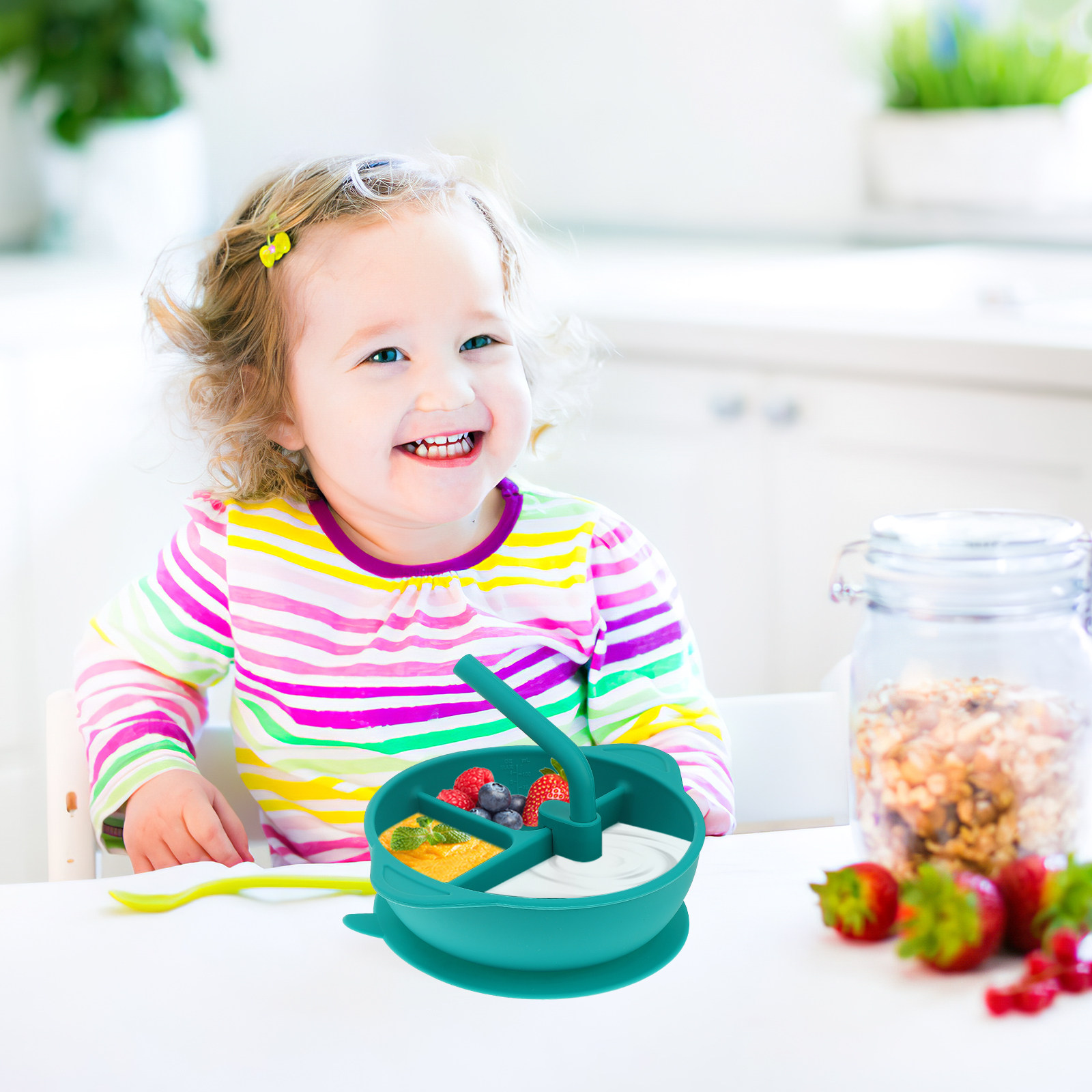 1 Stuks Anti-Break Siliconen D - Baby Food Dinner recensie en prijs
