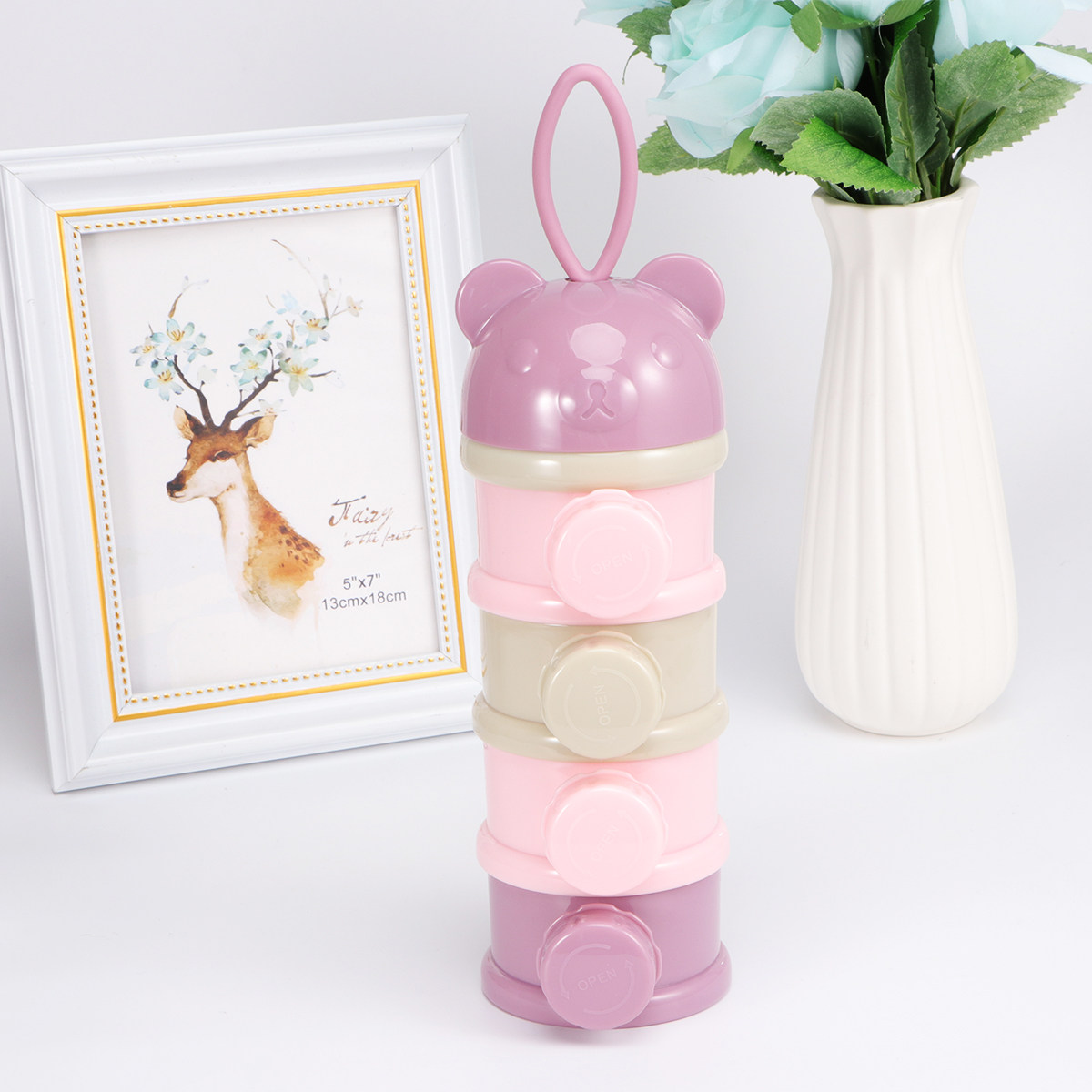 4-delige, draagbare melkpoeder - Baby Food Storage recensie en prijs