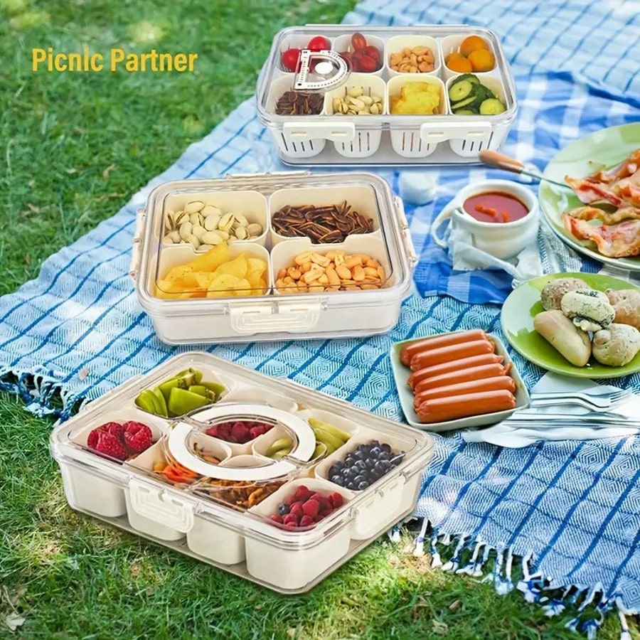 8-compartiments snackcontainer - Snack Container Travel recensie en prijs