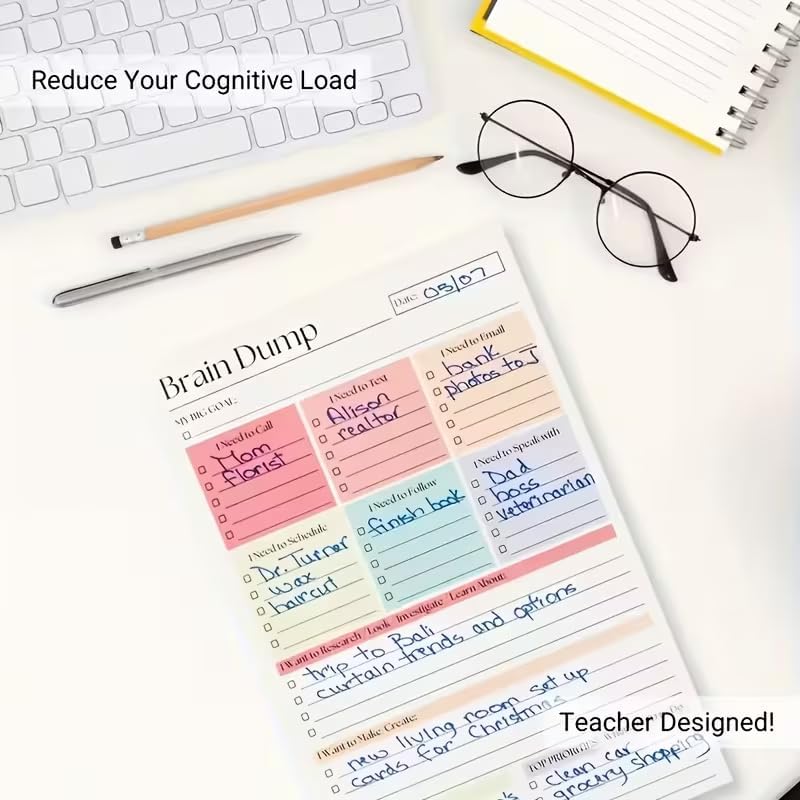 50 pagina's Brain Dump Tear-Of - Baby Food Schedule recensie en prijs