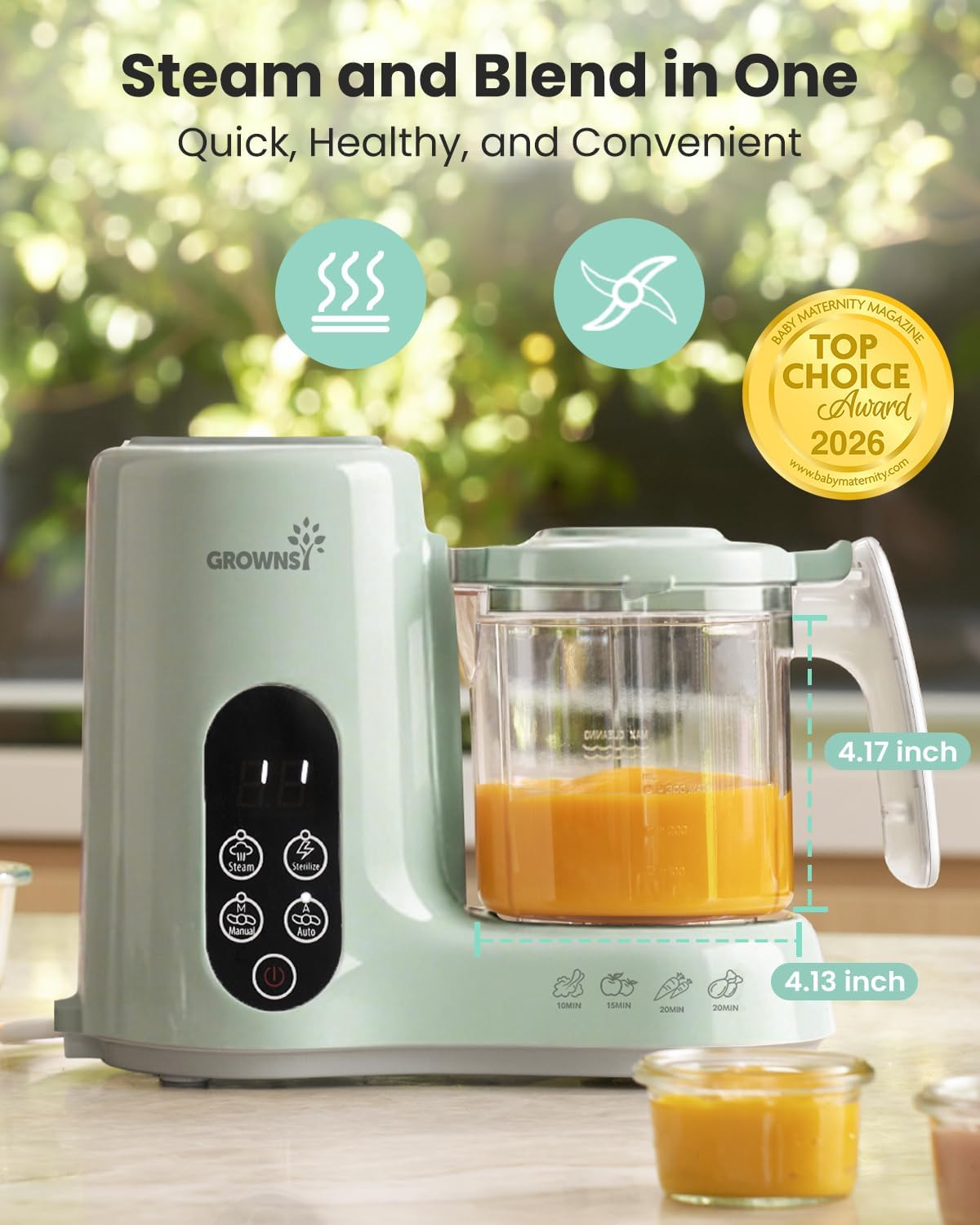 Babyvoedselmaker Stoommand Voe - Baby Food Blender And Steamer recensie en prijs
