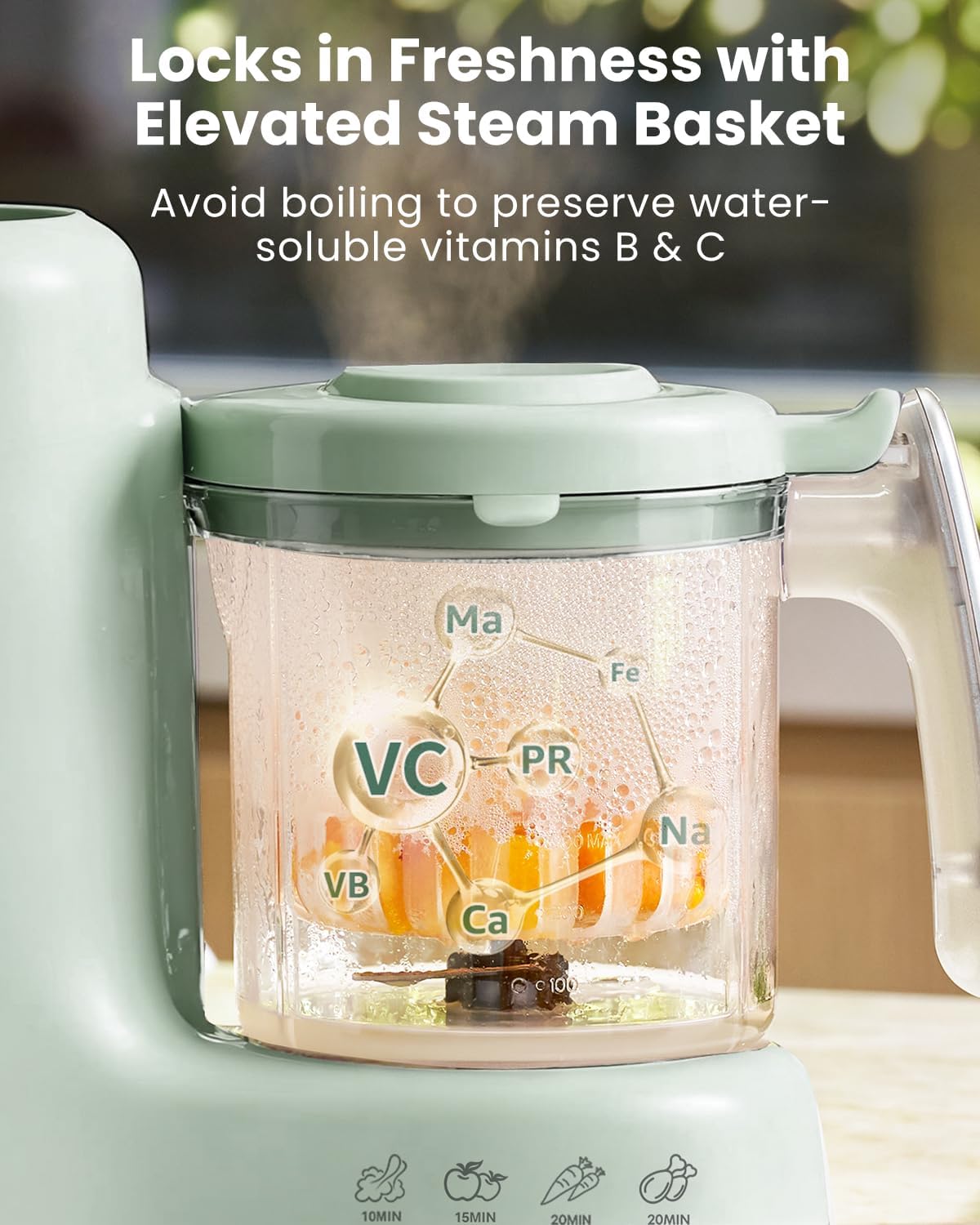 Babyvoedselmaker Stoommand Voe - Baby Food Blender And Steamer recensie en prijs