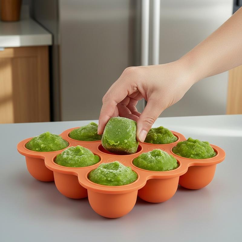 Babyvoeding siliconen bakje 9- - Puree Baby Food recensie en prijs