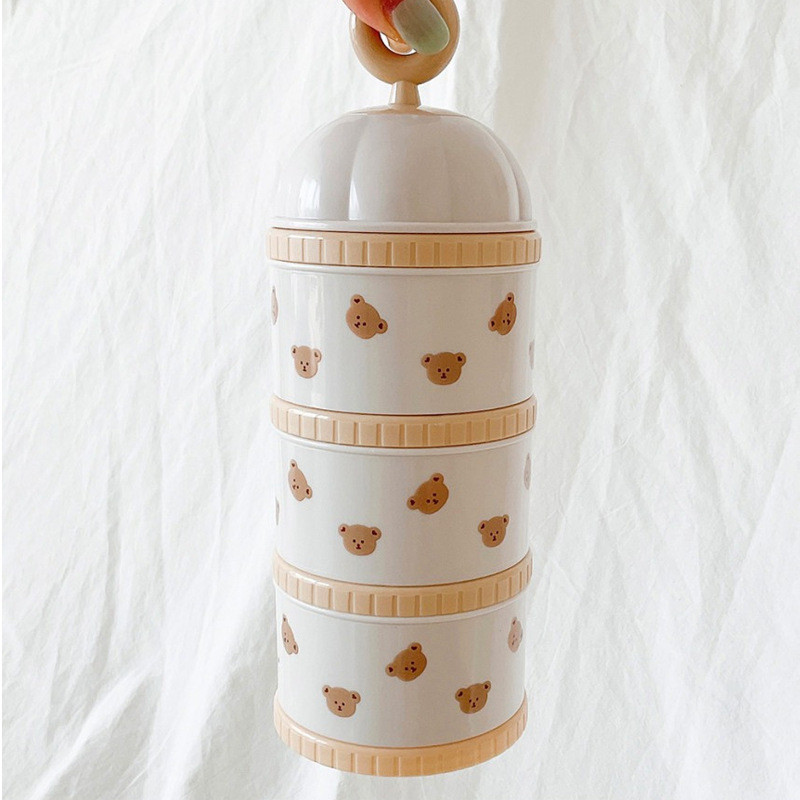 Schattige beer melkpoeder doos - Puree Baby Food recensie en prijs