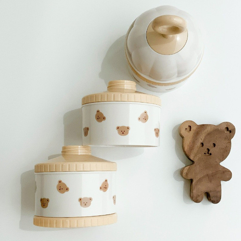Schattige beer melkpoeder doos - Puree Baby Food recensie en prijs