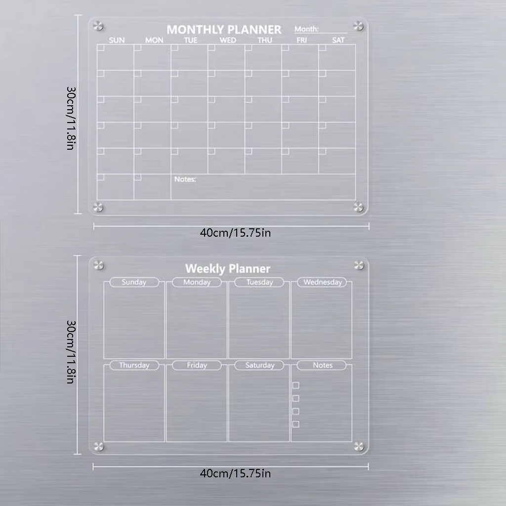 Magnetische acrylkalender voor - Baby Food Schedule recensie en prijs