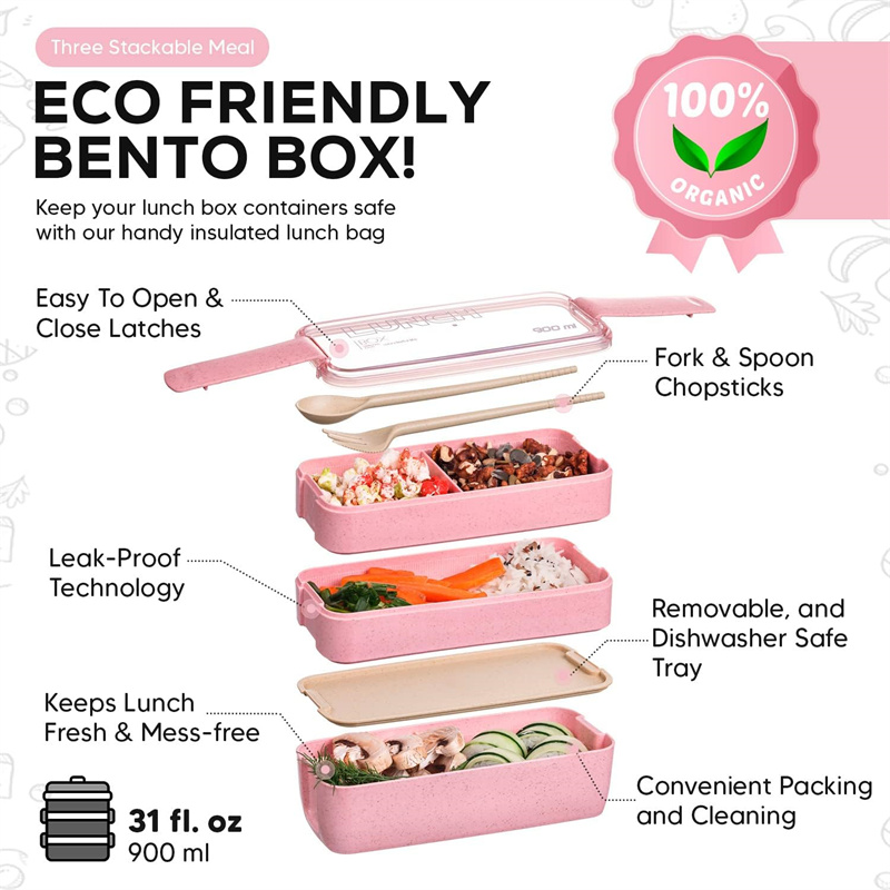 3-In-1 Compartiment Tarwe Stro - Snack Container Travel recensie en prijs