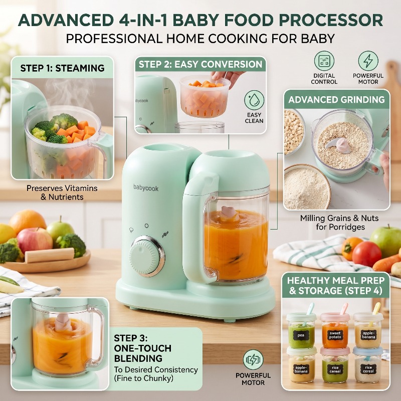 Multifunctionele, zeer nauwkeu - Baby Food Blender And Steamer recensie en prijs