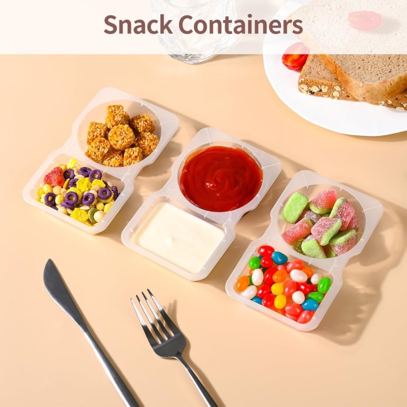 5/10/20/40PCS Dubbele Comparti - Snack Container Travel recensie en prijs
