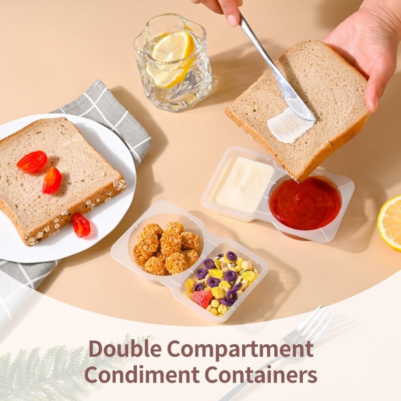5/10/20/40PCS Dubbele Comparti - Snack Container Travel recensie en prijs