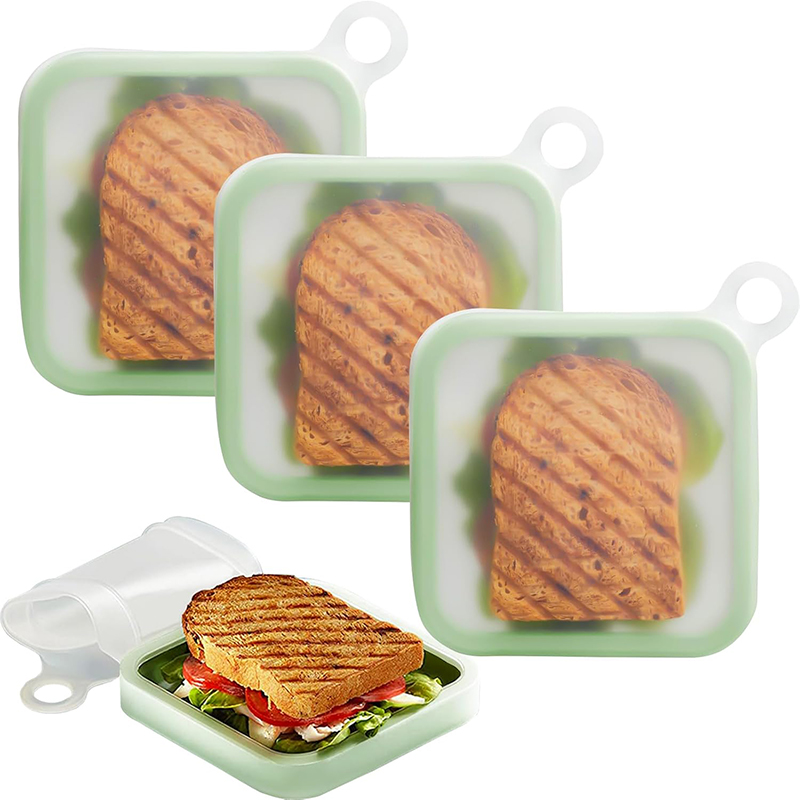 Siliconen Sandwich Toast Bento - Snack Container Travel recensie en prijs