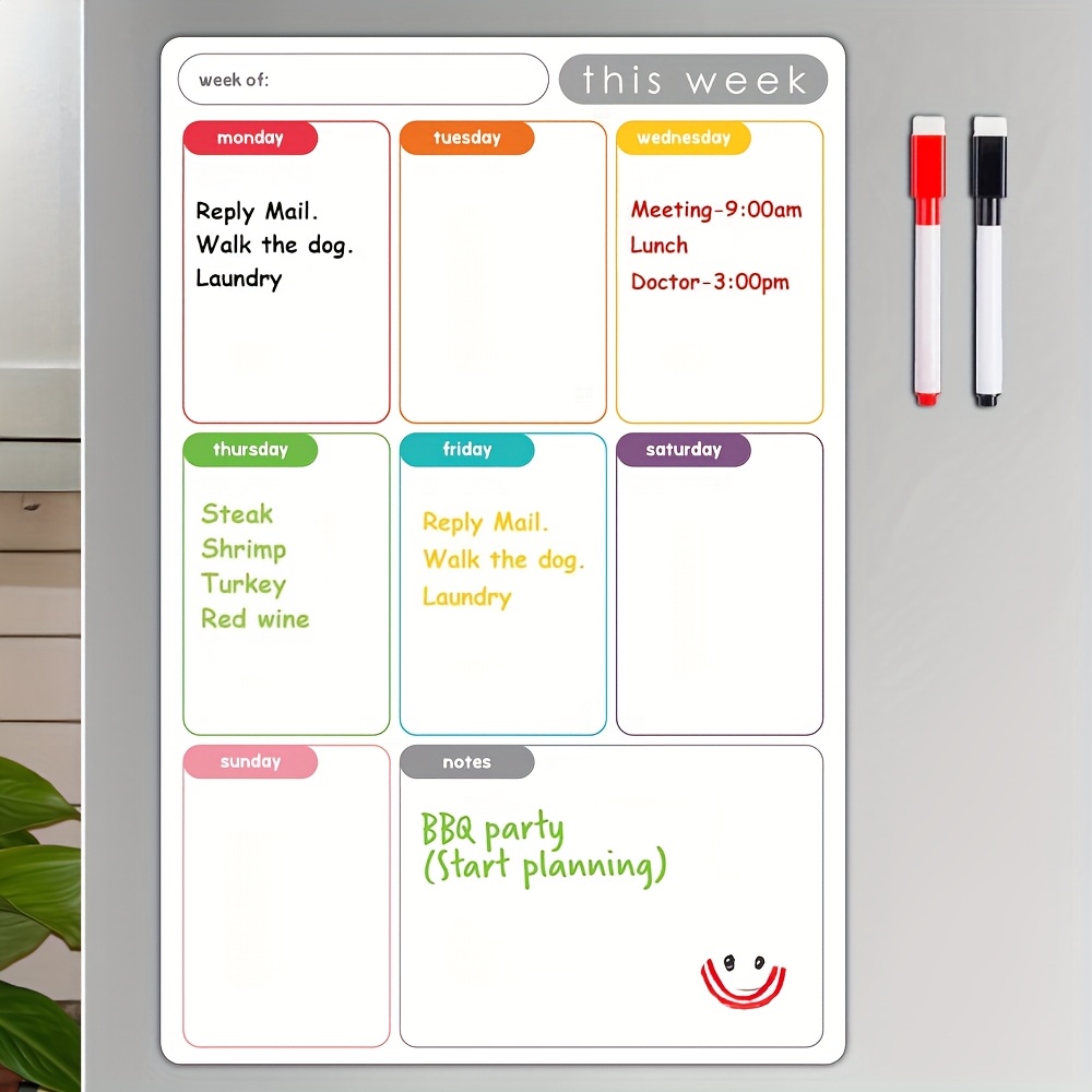 Magnetische wekelijkse planner - Baby Food Schedule recensie en prijs