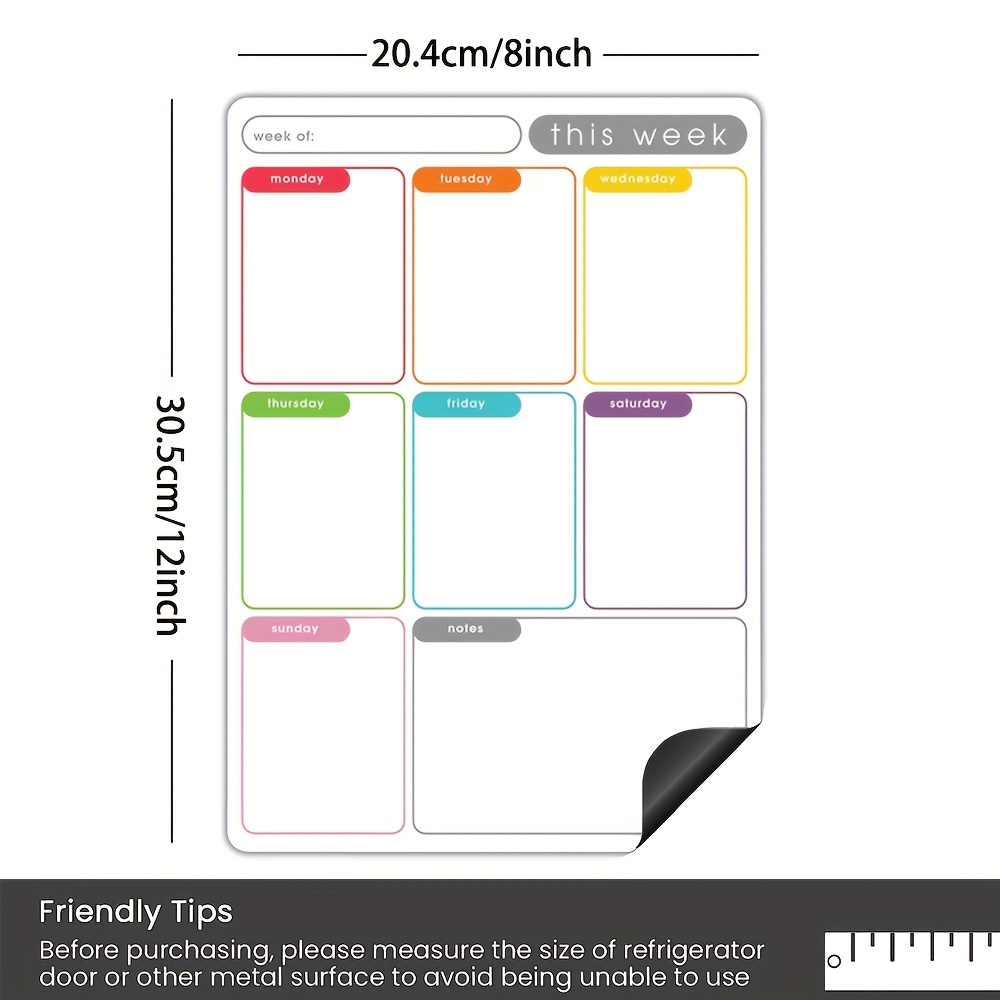 Magnetische wekelijkse planner - Baby Food Schedule recensie en prijs