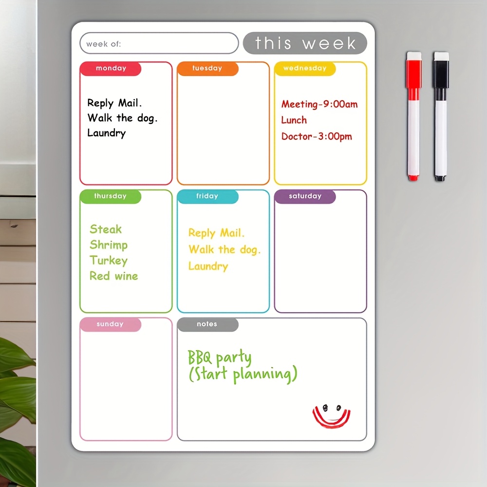 Magnetische wekelijkse planner - Baby Food Schedule recensie en prijs